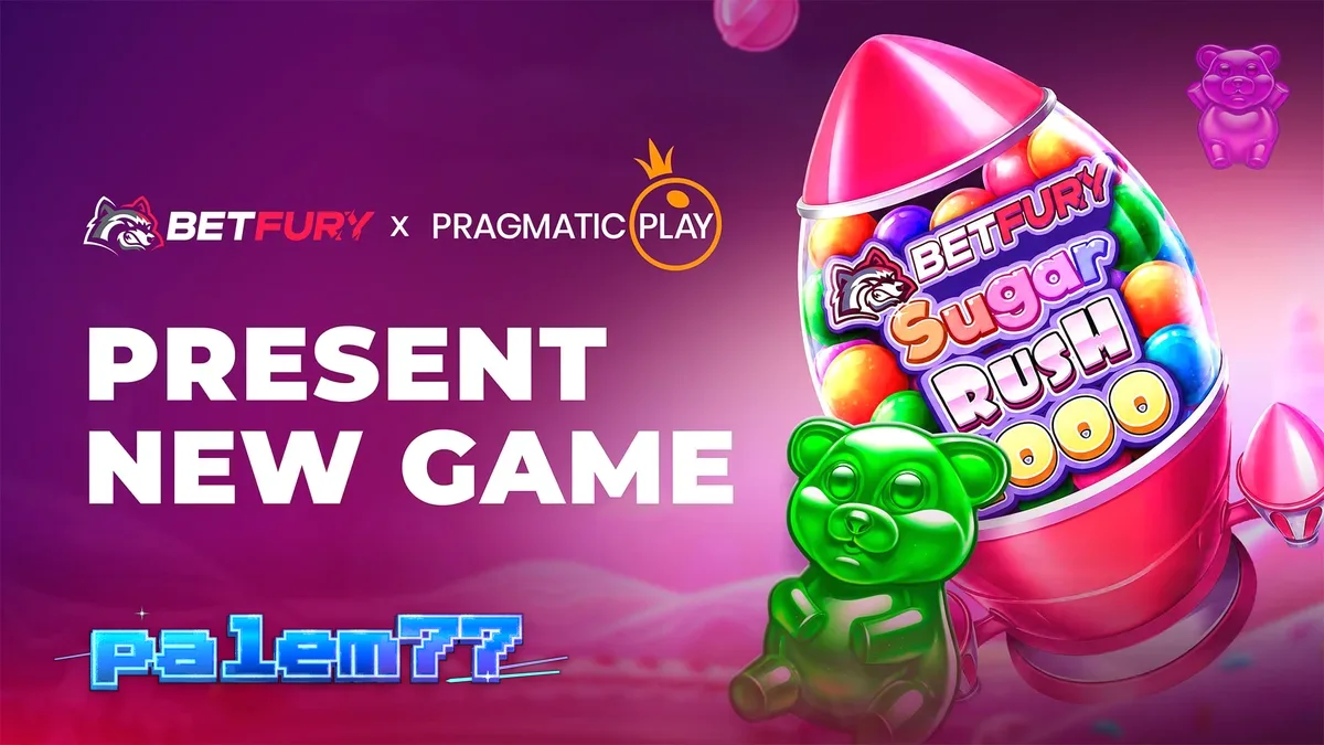 Tampilan visual ceria dari slot BetFury Sugar Rush 1000